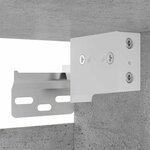 vidaXL Meuble TV mural Gris béton 30 5x30x30 cm