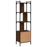 vidaXL Bibliothèque avec porte chêne marron 44 5x30x154 5 cm