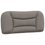 vidaXL Lit avec matelas taupe 80x200 cm tissu