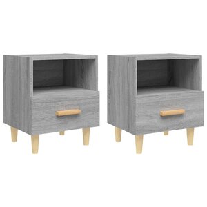 vidaXL Tables de chevet 2 Pièces Sonoma gris 40x35x47 cm