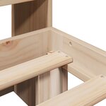 vidaXL Lit bibliothèque sans matelas 160x200 cm bois massif de pin