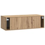vidaXL Meuble TV mural 99 x 41 x 30 cm Chêne artisanal