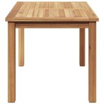 vidaXL Table basse Marron 90 x 50 x 45.5 cm Bois de teck solide