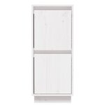 vidaXL Buffet Blanc 31 5x34x75 cm Bois massif de pin