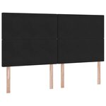 vidaXL Lit de Rangement avec matelas Noir 180 x 200 cm Velours