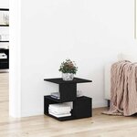 vidaXL Table d'appoint Chêne noir 40 x 40 x 40 cm Bois d'ingénierie