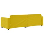vidaXL Lit de repos sans matelas jaune 80x200 cm velours