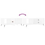 vidaXL Table basse blanc 102x50x40 cm bois d'ingénierie