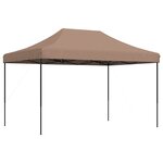 vidaXL Tente de fête Marron 279 x 410 x 315 cm Tissu Oxford
