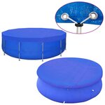 vidaXL Couvertures de piscine 2 Pièces PE Ronde 460 cm 90 g/m²