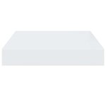 vidaXL Étagère murale flottante 2 Pièces Blanc brillant 23x23 5x3 8cm MDF