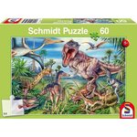 SCHMIDT AND SPIELE Puzzle enfant - Chez les Dinosaures - 60 pcs