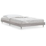 vidaXL Cadre de lit sans matelas sonoma gris 90x200 cm