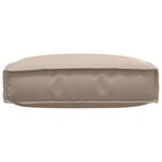 vidaXL Coussin Taupe 60 x 60 x 12 cm Tissu Oxford