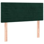 vidaXL Sommier à lattes de lit avec matelas vert foncé 120x190 cm