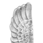 vidaXL Sculpture d'ailes Argent 31 x 5 x 91 cm Aluminium