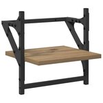 vidaXL Ensemble d'étagères murales avec étagère 6 Pièces Chêne artisanal