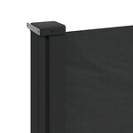 vidaXL Auvent latéral rétractable noir 180x600 cm