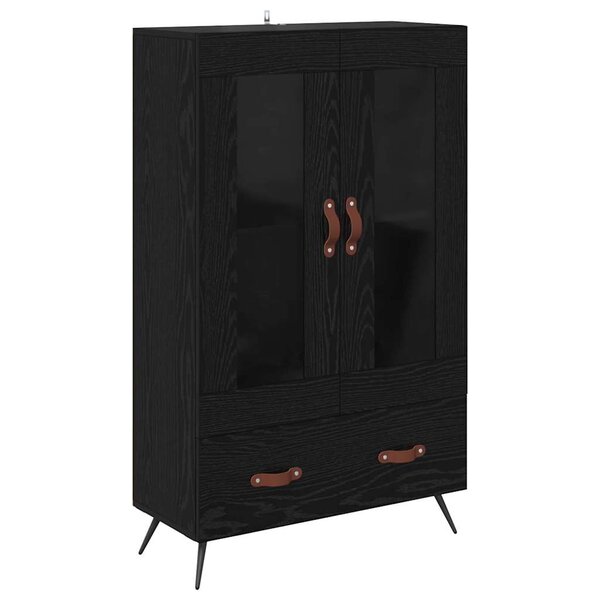 vidaXL Haut Armoire avec tiroir Chêne noir 69 5 x 31 x 115 cm
