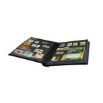 Classeur Premium cuir 64 pages pour timbres. Couleur - Bleu