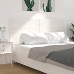 vidaXL Tête de lit Blanc 206x4x100 cm Bois massif de pin