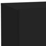 vidaXL Table de chevet avec lumières LED noir 70x36x40 5 cm