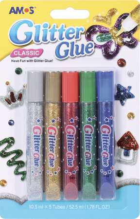 Crayons Colle Paillettee - Couleurs Vives Glitter Glue