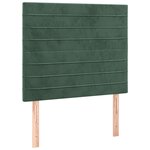 vidaXL Sommier à lattes de lit avec matelas Vert foncé 90x200 cm