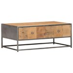 vidaXL Table basse 90 x 50 x 35 cm Bois de récupération massif
