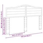 vidaXL Tête de lit Chêne brun 140 cm Bois d'ingénierie