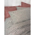 Parure de lit - housse de couette 220 x 240 + 2 taies d'oreiller 60 x 60 coton renforcé - Rouge