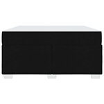 vidaXL Cadre de lit avec matelas Noir 140 x 200 cm tissu