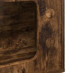 vidaXL Maison pour chat Chêne fumé 51 x 30 x 52 cm Bois d'ingénierie