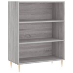 vidaXL Buffet haut Sonoma gris 69 5x34x180 cm Bois d'ingénierie
