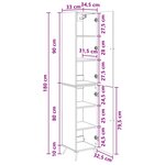 vidaXL Ensemble de Meubles 2 Pièces Sonoma gris Bois d'ingénierie