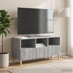 vidaXL Meuble TV Sonoma gris 102 x 34 5 x 50 cm Bois d'ingénierie