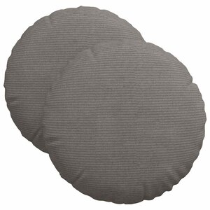 vidaXL Coussins de siège 2 Pièces Gris clair Ø 40 cm