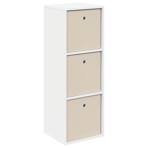 vidaXL Buffet avec tiroir Blanc 35 x 32 x 99 5 cm