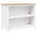 vidaXL Îlots de Cuisine HILL Blanc 112 x 66 x 90 cm Pin massif
