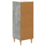 vidaXL Buffet Gris béton 33 x 34 5 x 90 cm Bois d'ingénierie