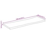 vidaXL Dessus de table 120x40x3 8 cm rectangulaire bois massif acacia