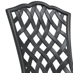 vidaXL Chaises de jardin 2 Pièces Noir en aluminium coulé