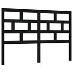 vidaXL Tête de lit Noir 146x4x100 cm Bois massif de pin