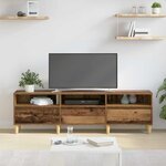 vidaXL Meuble TV Bois Ancien 150 x 30 x 45 cm Bois d'ingénierie