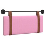 vidaXL Tête de lit suspendue Rose PU antique