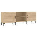 vidaXL Meuble TV chêne sonoma 150x30x50 cm bois d'ingénierie
