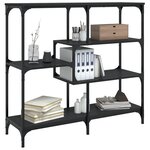 vidaXL Table console noir 103x32x95 cm bois d'ingénierie