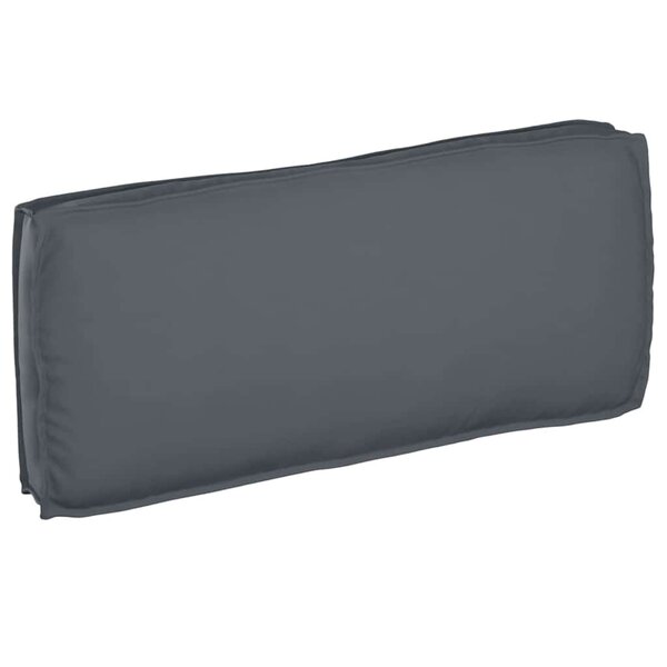 vidaXL Coussin pour assise / dossier de palette avec oreiller Anthracite