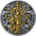Pièce de monnaie en Argent 2000 Francs g 31.1 (1 oz) Millésime 2025 Hindu Religion DURGA
