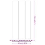 vidaXL Bâche de piscine gris clair 750x370 cm géotextile polyester